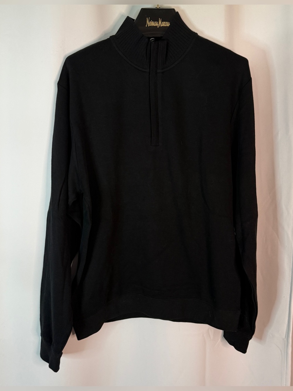 Cutter & Buck Black Half-Zip Mock Neck Sweater